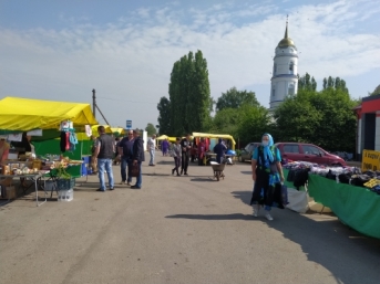 Ярмарка в селе Панино Добровского района