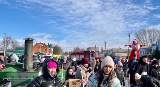 Ярмарка в городе Данков на праздник Масленица